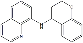 N-(3,4-dihydro-2H-1-benzopyran-4-yl)quinolin-8-amine Struktur