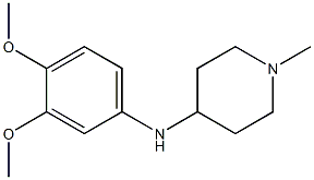 N-(3,4-dimethoxyphenyl)-1-methylpiperidin-4-amine Struktur