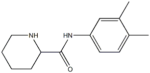 N-(3,4-dimethylphenyl)piperidine-2-carboxamide Struktur