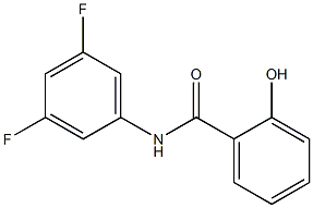 N-(3,5-difluorophenyl)-2-hydroxybenzamide Struktur