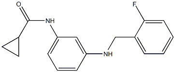 N-(3-{[(2-fluorophenyl)methyl]amino}phenyl)cyclopropanecarboxamide Struktur