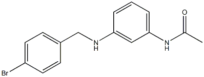 N-(3-{[(4-bromophenyl)methyl]amino}phenyl)acetamide Struktur
