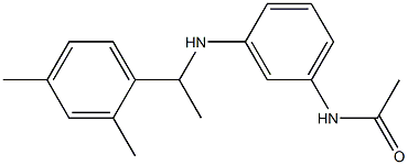 N-(3-{[1-(2,4-dimethylphenyl)ethyl]amino}phenyl)acetamide Struktur