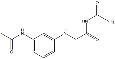 N-(3-{[2-(carbamoylamino)-2-oxoethyl]amino}phenyl)acetamide Struktur