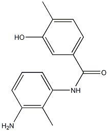 N-(3-amino-2-methylphenyl)-3-hydroxy-4-methylbenzamide Struktur