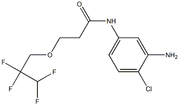 N-(3-amino-4-chlorophenyl)-3-(2,2,3,3-tetrafluoropropoxy)propanamide Struktur