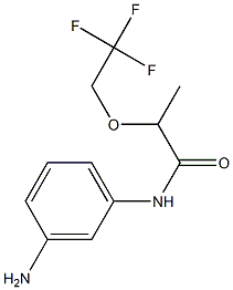 N-(3-aminophenyl)-2-(2,2,2-trifluoroethoxy)propanamide Struktur