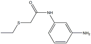 N-(3-aminophenyl)-2-(ethylsulfanyl)acetamide Struktur