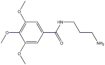 N-(3-aminopropyl)-3,4,5-trimethoxybenzamide Struktur