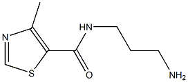 N-(3-aminopropyl)-4-methyl-1,3-thiazole-5-carboxamide Struktur