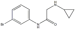 N-(3-bromophenyl)-2-(cyclopropylamino)acetamide Struktur