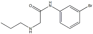 N-(3-bromophenyl)-2-(propylamino)acetamide Struktur