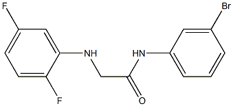 N-(3-bromophenyl)-2-[(2,5-difluorophenyl)amino]acetamide Struktur