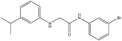 N-(3-bromophenyl)-2-{[3-(propan-2-yl)phenyl]amino}acetamide Struktur