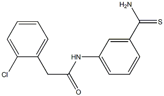 N-(3-carbamothioylphenyl)-2-(2-chlorophenyl)acetamide Struktur