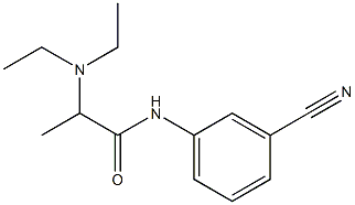 N-(3-cyanophenyl)-2-(diethylamino)propanamide Struktur