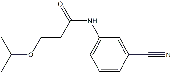 N-(3-cyanophenyl)-3-(propan-2-yloxy)propanamide Struktur