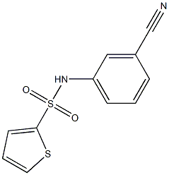 N-(3-cyanophenyl)thiophene-2-sulfonamide Struktur