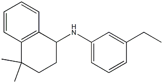 N-(3-ethylphenyl)-4,4-dimethyl-1,2,3,4-tetrahydronaphthalen-1-amine Struktur