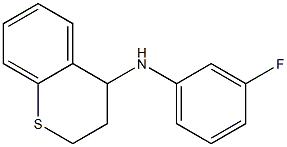 N-(3-fluorophenyl)-3,4-dihydro-2H-1-benzothiopyran-4-amine Struktur