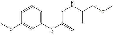 N-(3-methoxyphenyl)-2-[(1-methoxypropan-2-yl)amino]acetamide Struktur