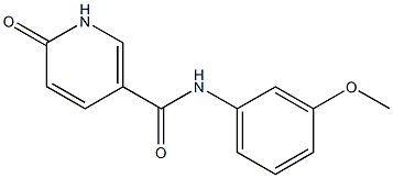 N-(3-methoxyphenyl)-6-oxo-1,6-dihydropyridine-3-carboxamide Struktur