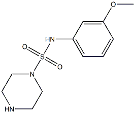 N-(3-methoxyphenyl)piperazine-1-sulfonamide Struktur