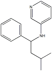 N-(3-methyl-1-phenylbutyl)pyridin-3-amine Struktur