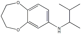 N-(3-methylbutan-2-yl)-3,4-dihydro-2H-1,5-benzodioxepin-7-amine Struktur