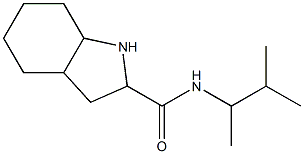 N-(3-methylbutan-2-yl)-octahydro-1H-indole-2-carboxamide Struktur