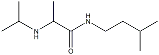 N-(3-methylbutyl)-2-(propan-2-ylamino)propanamide Struktur