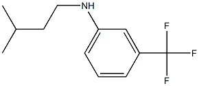 N-(3-methylbutyl)-3-(trifluoromethyl)aniline Struktur