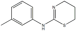 N-(3-methylphenyl)-5,6-dihydro-4H-1,3-thiazin-2-amine Struktur