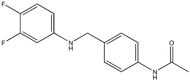 N-(4-{[(3,4-difluorophenyl)amino]methyl}phenyl)acetamide Struktur