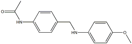 N-(4-{[(4-methoxyphenyl)amino]methyl}phenyl)acetamide Struktur