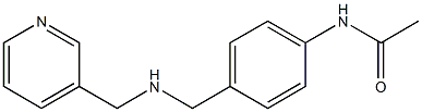 N-(4-{[(pyridin-3-ylmethyl)amino]methyl}phenyl)acetamide Struktur