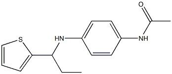 N-(4-{[1-(thiophen-2-yl)propyl]amino}phenyl)acetamide Struktur