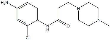 N-(4-amino-2-chlorophenyl)-3-(4-methylpiperazin-1-yl)propanamide Struktur