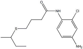 N-(4-amino-2-chlorophenyl)-4-(butan-2-ylsulfanyl)butanamide Struktur