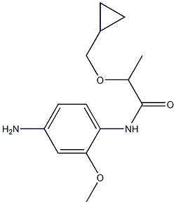 N-(4-amino-2-methoxyphenyl)-2-(cyclopropylmethoxy)propanamide Struktur