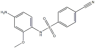 N-(4-amino-2-methoxyphenyl)-4-cyanobenzene-1-sulfonamide Struktur