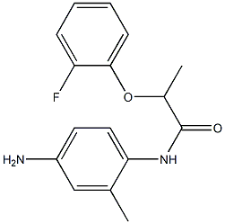 N-(4-amino-2-methylphenyl)-2-(2-fluorophenoxy)propanamide Struktur