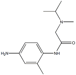 N-(4-amino-2-methylphenyl)-2-[isopropyl(methyl)amino]acetamide Struktur