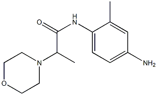 N-(4-amino-2-methylphenyl)-2-morpholin-4-ylpropanamide Struktur