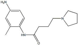 N-(4-amino-2-methylphenyl)-4-pyrrolidin-1-ylbutanamide Struktur