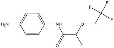 N-(4-aminophenyl)-2-(2,2,2-trifluoroethoxy)propanamide Struktur