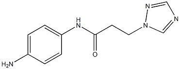 N-(4-aminophenyl)-3-(1H-1,2,4-triazol-1-yl)propanamide Struktur