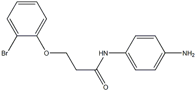 N-(4-aminophenyl)-3-(2-bromophenoxy)propanamide Struktur