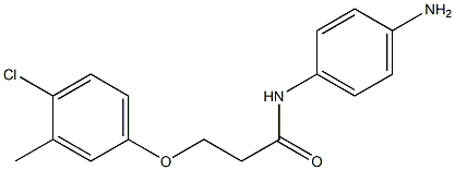 N-(4-aminophenyl)-3-(4-chloro-3-methylphenoxy)propanamide Struktur