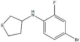 N-(4-bromo-2-fluorophenyl)thiolan-3-amine Struktur